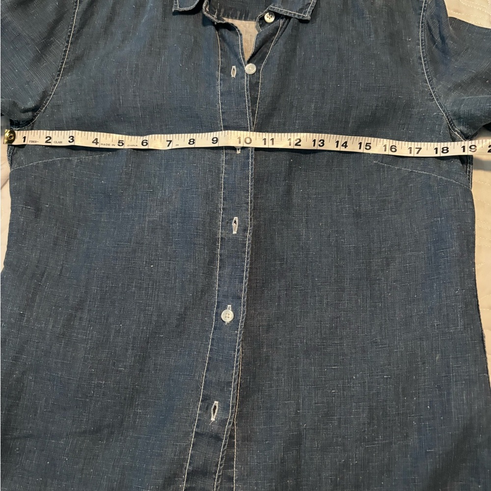 EUC Tommy Bahama 100% Linen “Denim” Long Sleeve Shirt - Picture 3 of 6